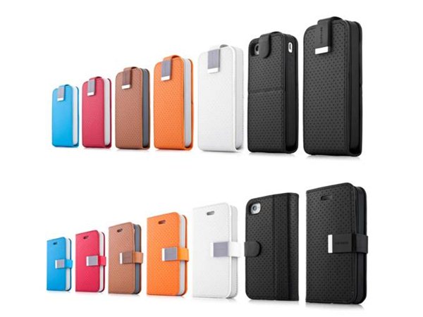 CAPDASE Folder Case-Upper Polka & Sider Polka for iPhone 4S/4