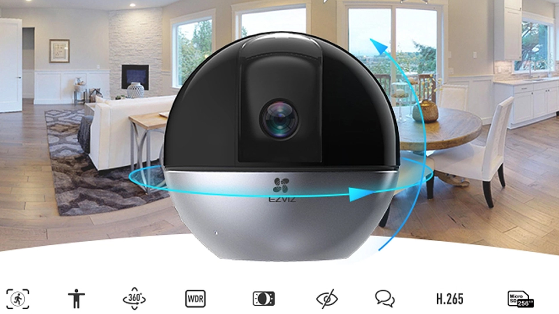 EZVIZ 360° 智能變焦追蹤 2K IP Cam、C6W 優惠價發售中
