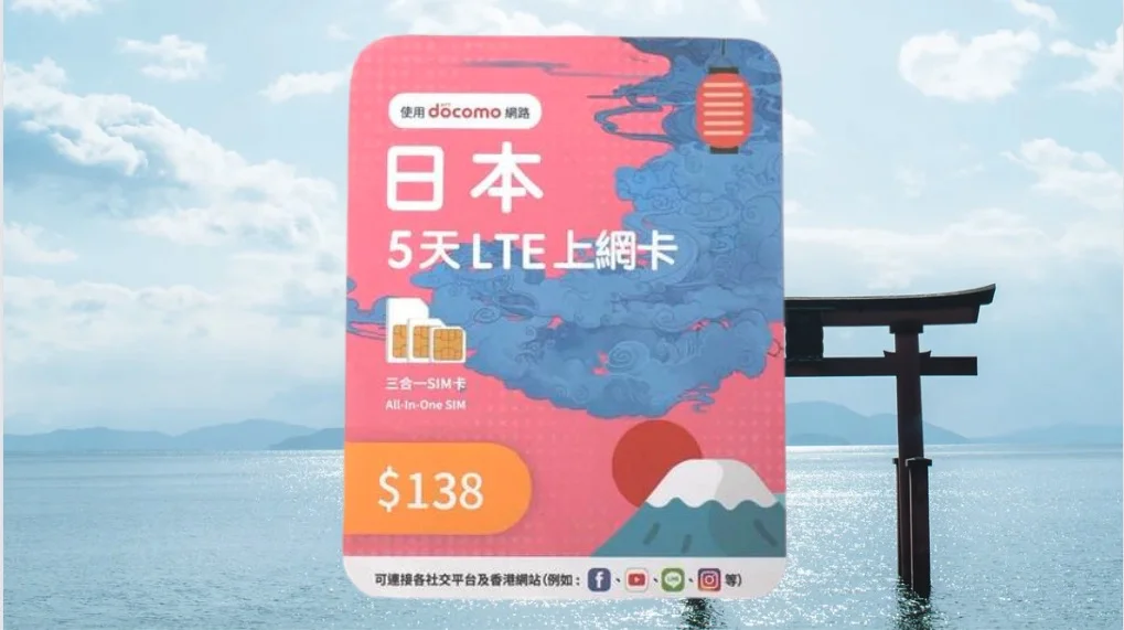 【優惠】夠玩 14日，鴨尞街 Docomo 日本電話卡，本月優惠售價 $188