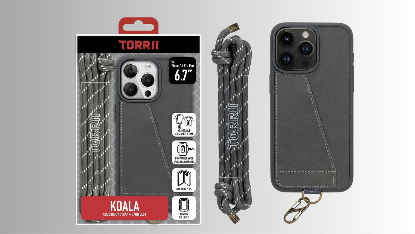 TORRII 香港推「灰色皮革」iPhone 15 Pro Max 手機殼，支援無線充電，售價 $199