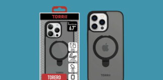 TORRII 香港推「環形支架」iPhone 15 Pro 手機殼，（黑色）特強 MagSafe 售價 $259