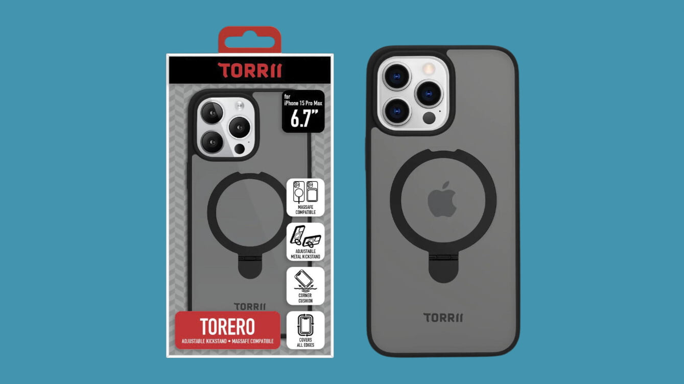 TORRII 香港推「環形支架」iPhone 15 Pro 手機殼，（黑色）特強 MagSafe 售價 $259