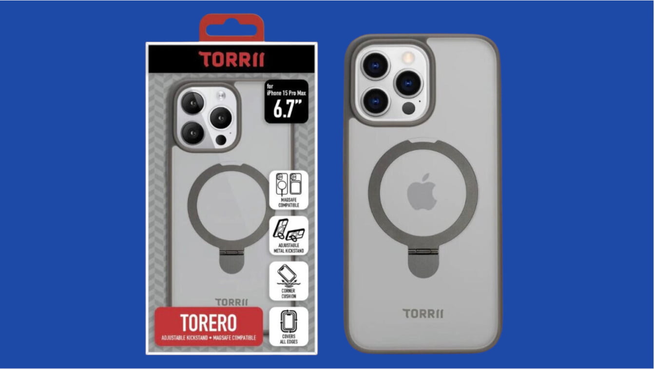TORRII 香港推 灰色「環形支架」iPhone 15 Pro 保護套，加強 MagSafe 售價 $259