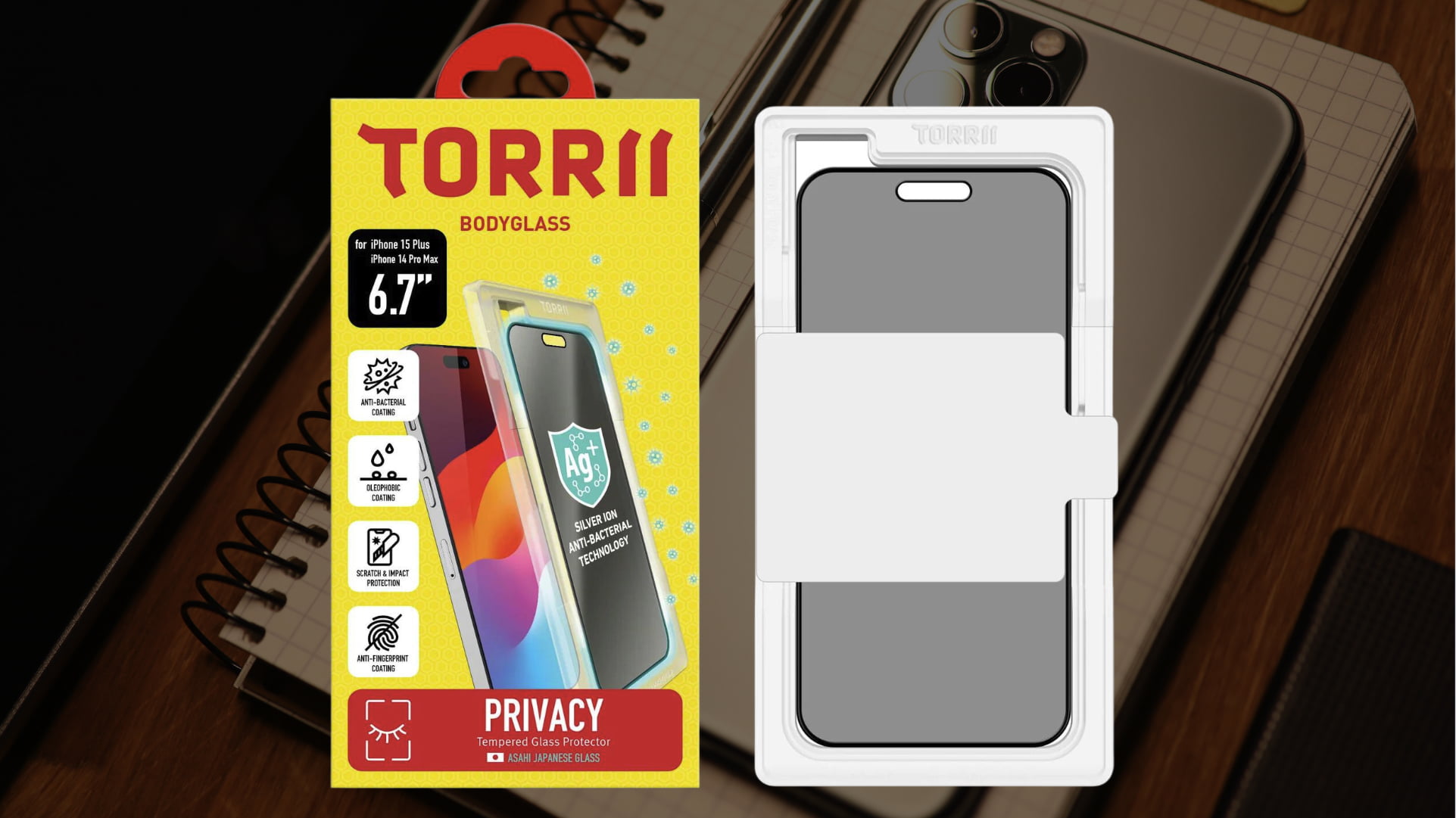 玻璃貼都抗菌！Torrii 推出 iPhone 15 Plus 抗菌玻璃保護貼
