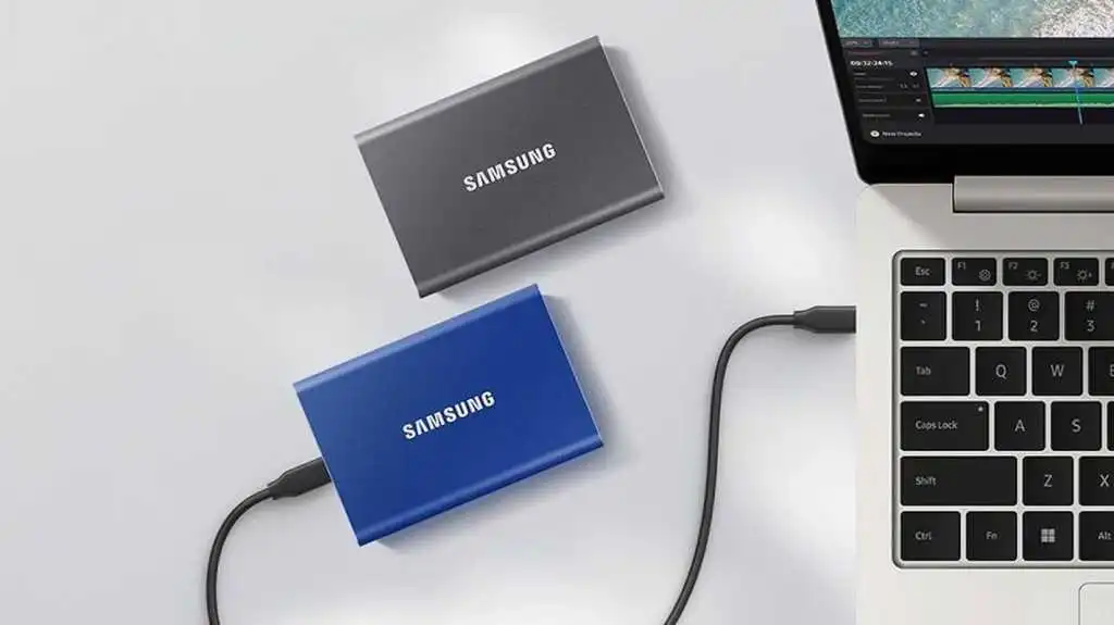 4TB 傳輸快速的 Samsung T7 便攜式 SSD 現售 8.49