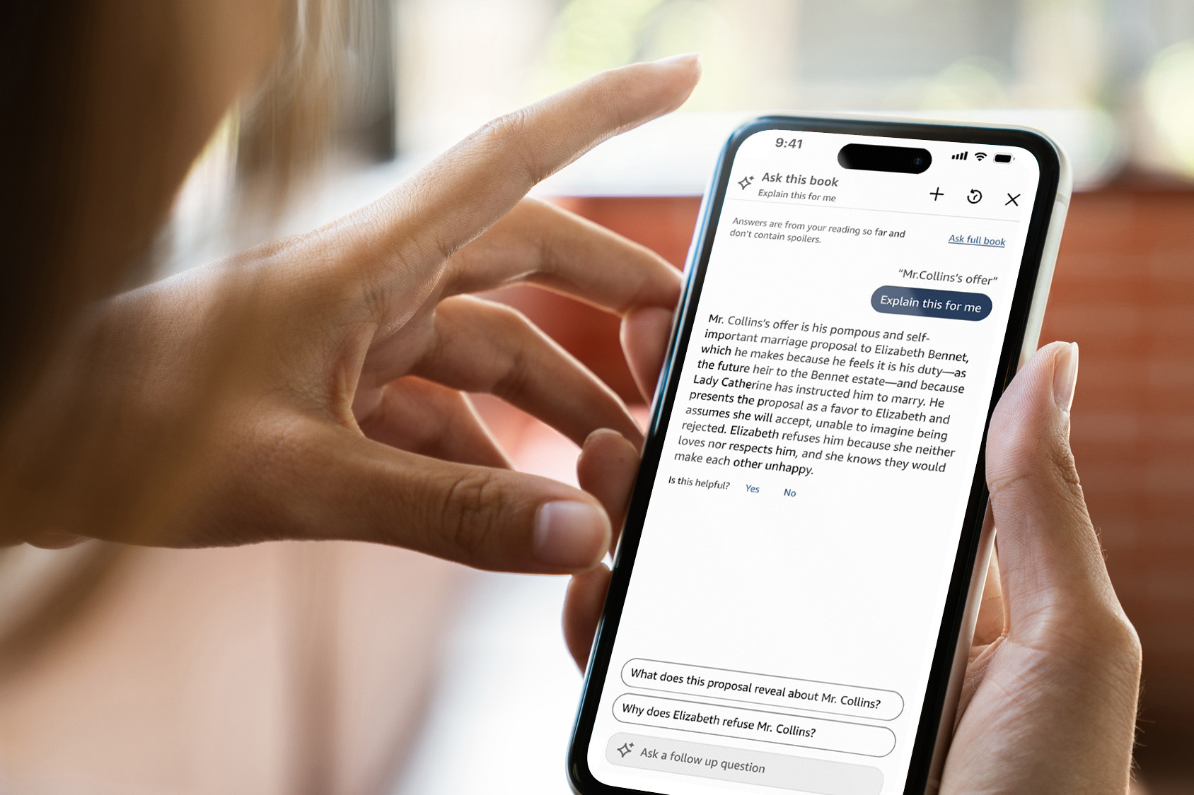 Kindle 應用程式現在能夠回答你正在閱讀的書籍問題