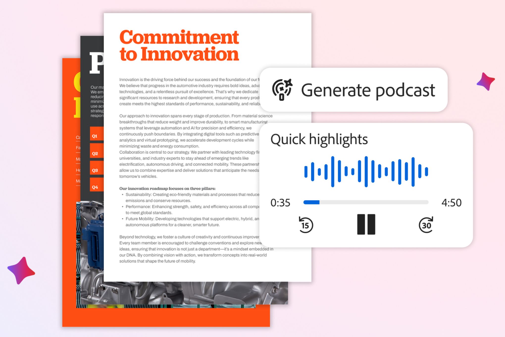 Adobe Acrobat 利用 AI 將你的 PDF 轉換成播客