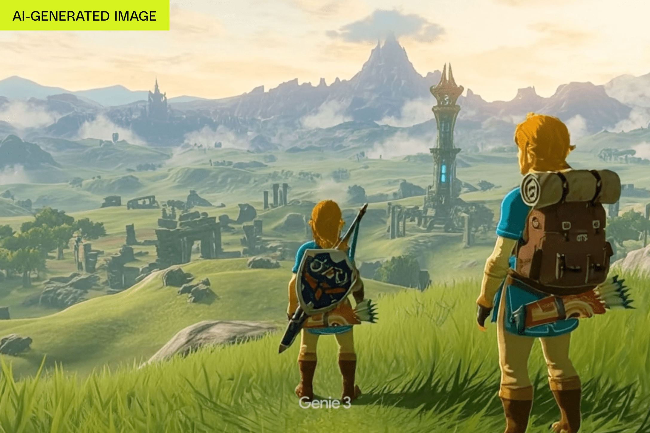 Google 的 AI 幫我做出糟糕的 Nintendo 剽竊作品