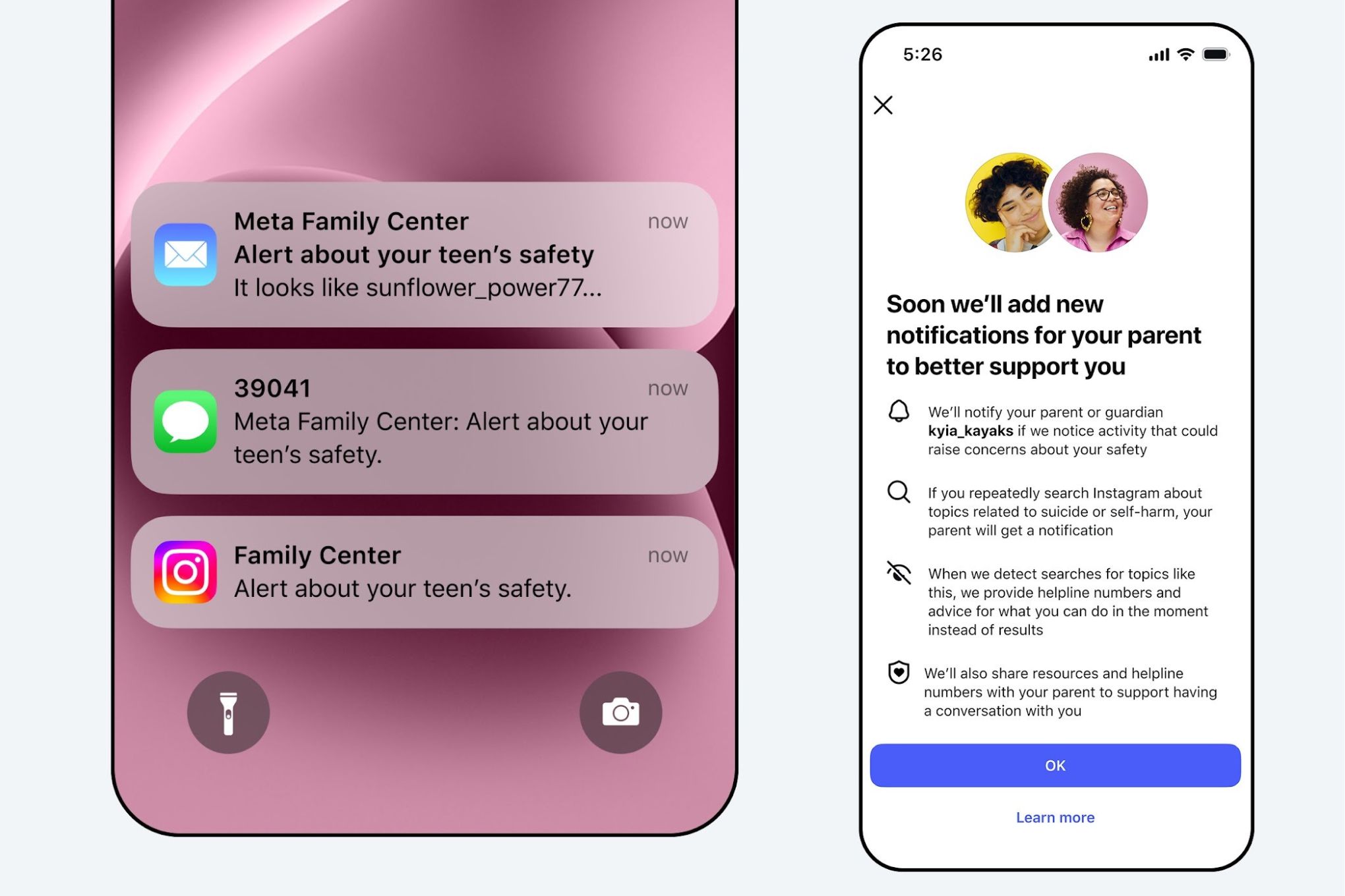 Instagram 會通知家長如果他們的孩子多次搜尋自我傷害主題