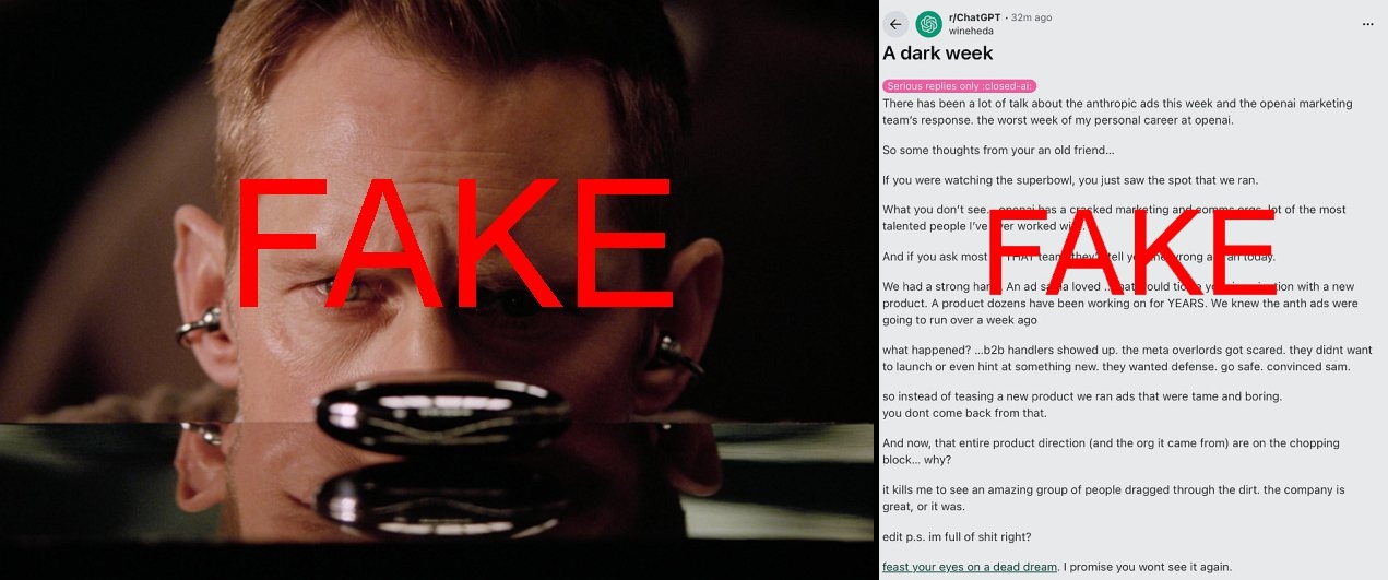 OpenAI 聲稱「洩漏」的超級碗廣告中出現耳機和閃亮球體其實是一個惡作劇