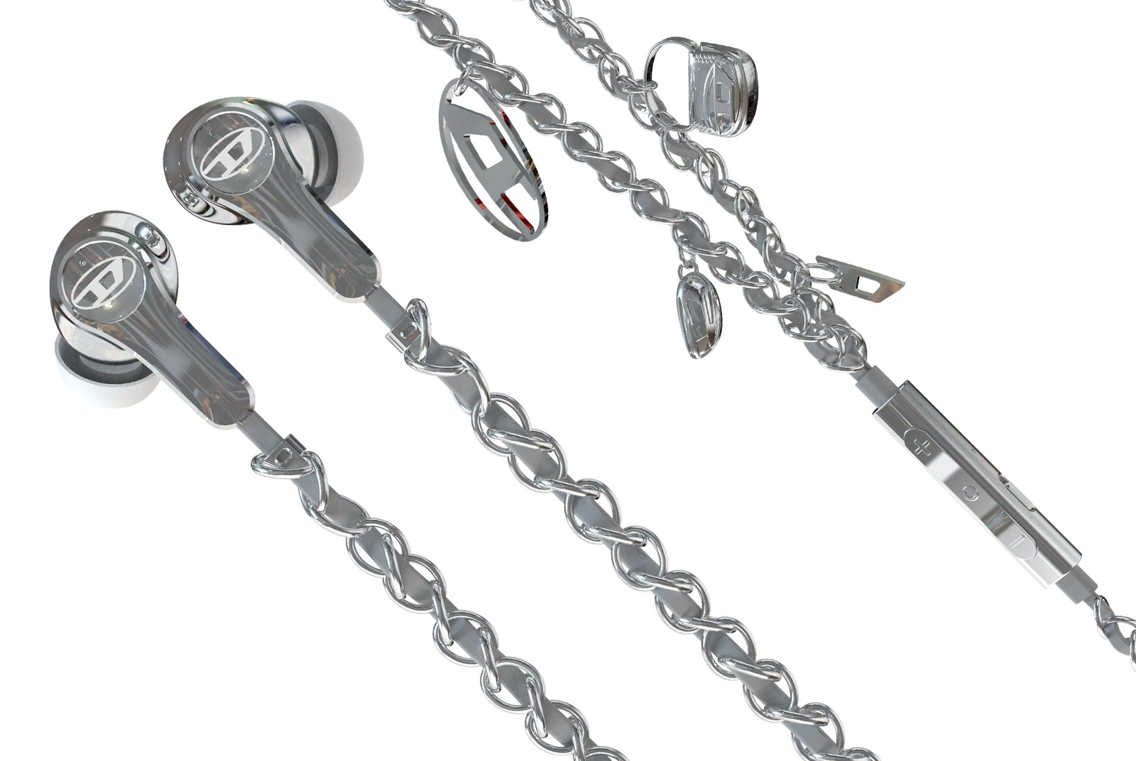 Diesel 的有線耳機與 Diesel 的有線耳機一模一樣