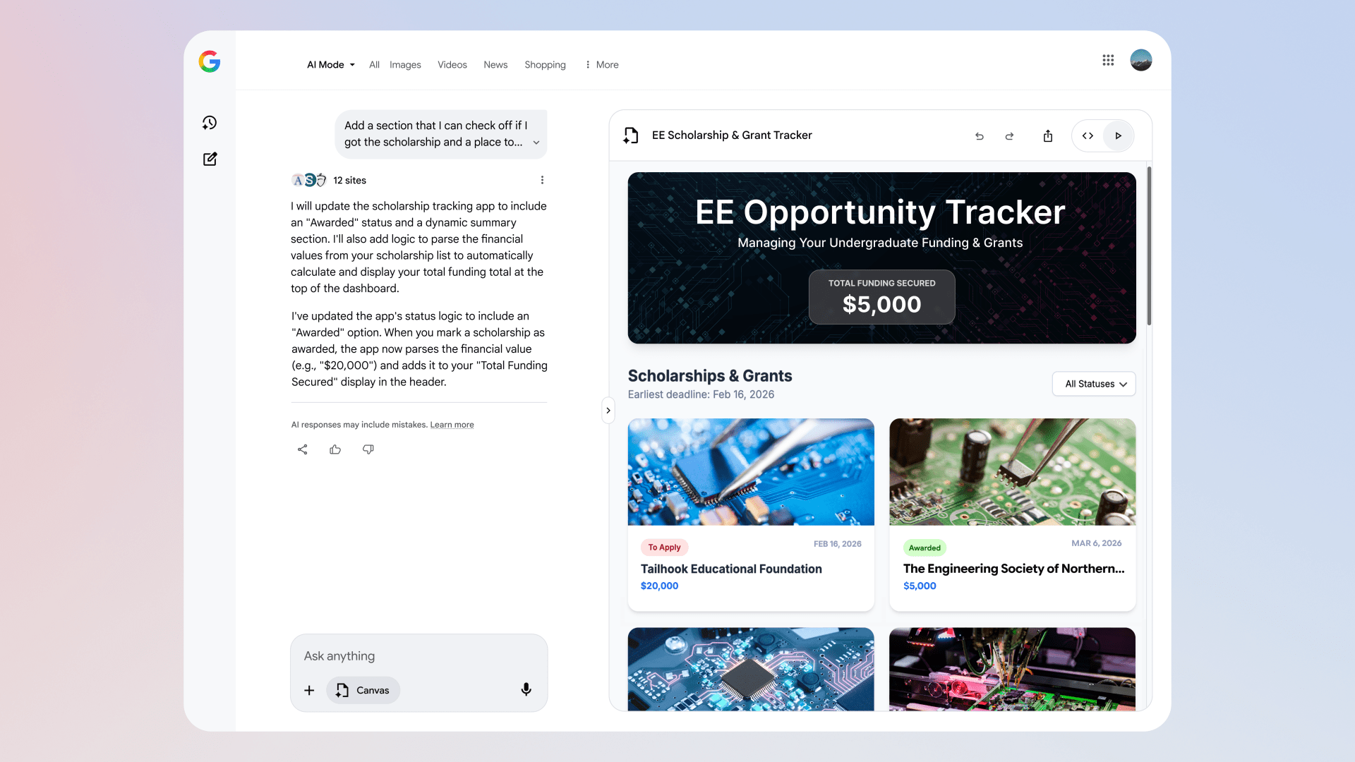 Google 的 AI 驅動工作空間現已向更多用戶開放搜尋功能