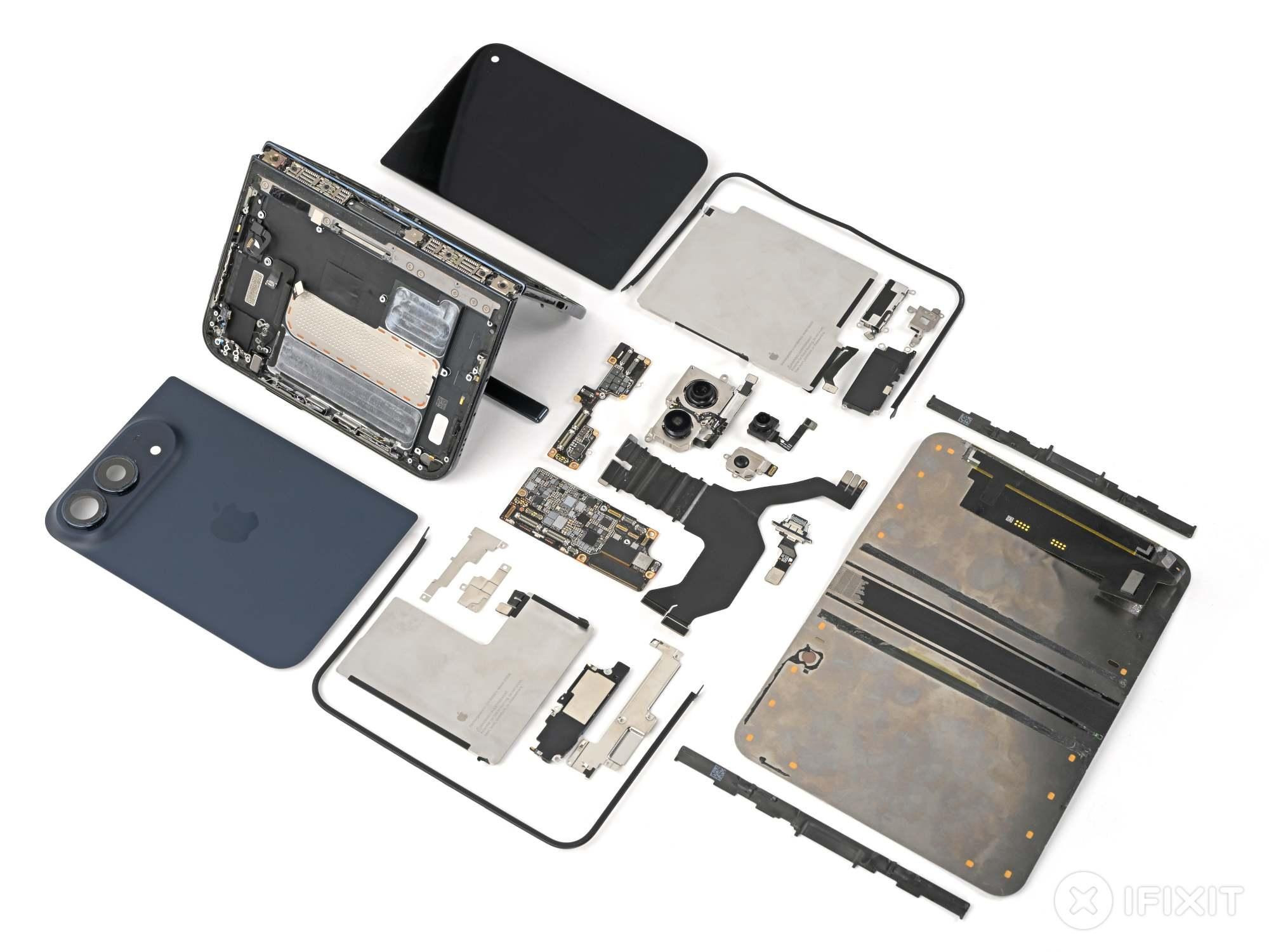 iFixit 透視 iPhone Duo 可能解釋了那些破損的螢幕和鉸鏈